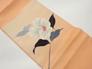 草花模様刺繍名古屋帯